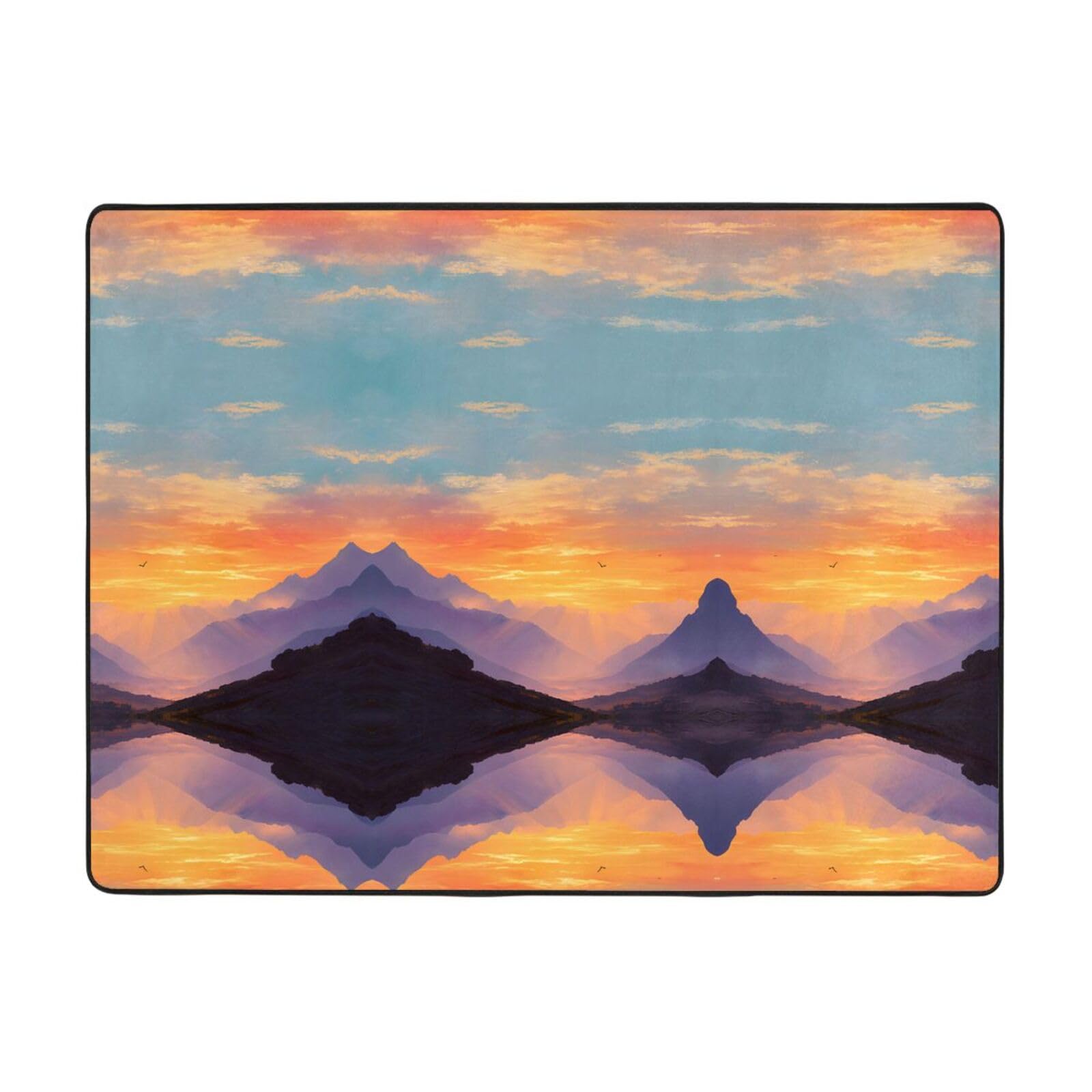 Tapis de sol flanelle absorbant Morning Glow durable pour entrée et cuisine