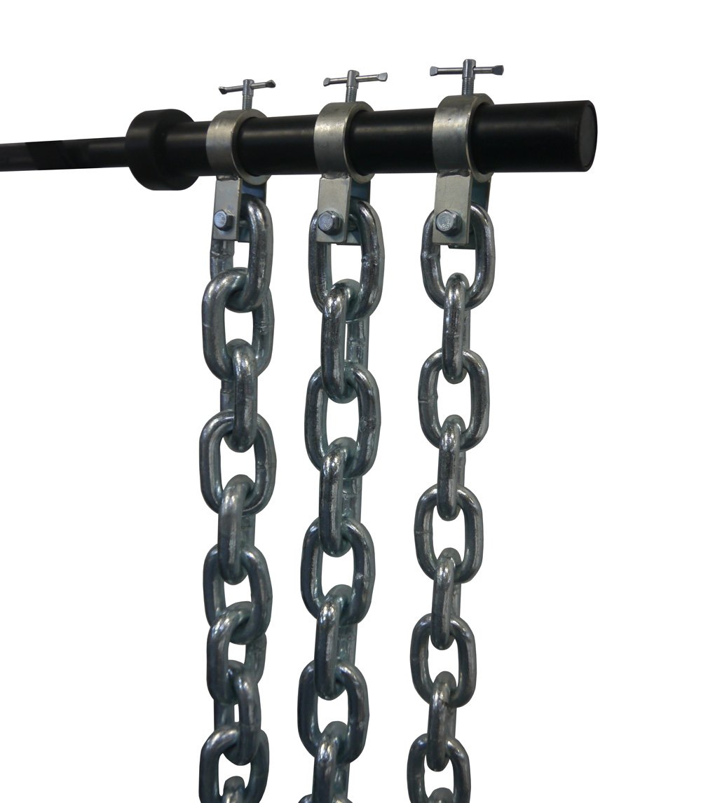Ketten (2x12kg) - Gewichtstraining Ketten - Studioqualität - Stahl - verzinkt - silver