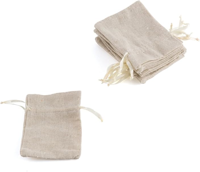 linen drawstring pouch