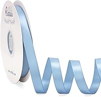 Vista 30 de Ribbli Cinta de satén marrón Turftan de doble cara, 1/2 pulgada x 50 yardas, cinta marrón claro para envolver regalos, manualidades, decoración