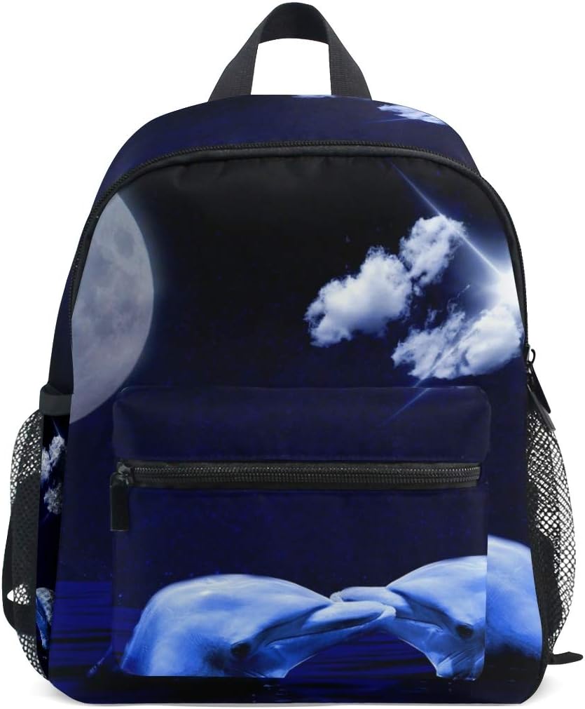 DEZIRO Dolphins Dating Basic Multipurpose Backpacks Kid’s School Pack