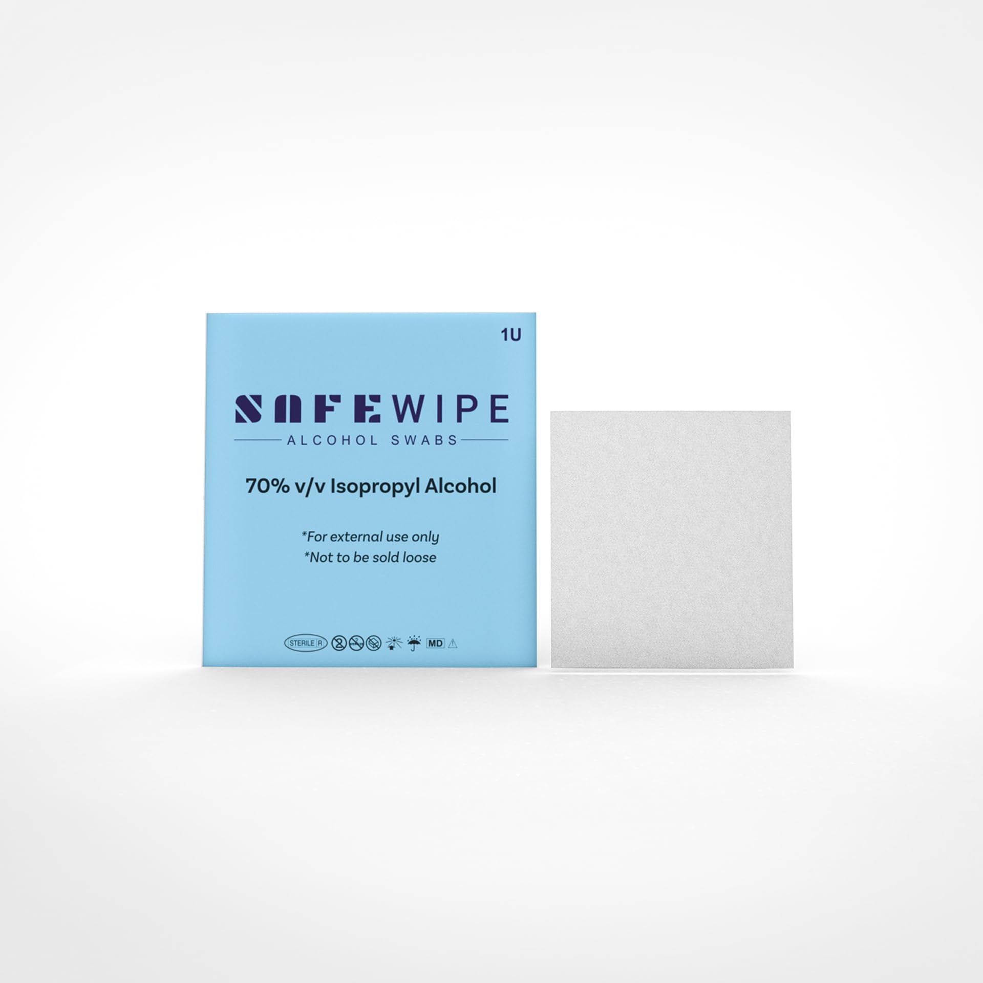 BeatO Safewipe Alcohol Swabs | Eliminate Harmful Bacteria, Viruses & Germs | Alcohol Swabs for Injection | Medical Use, Pre-Injection Skin Cleansing & First Aid | Pack of 100 2