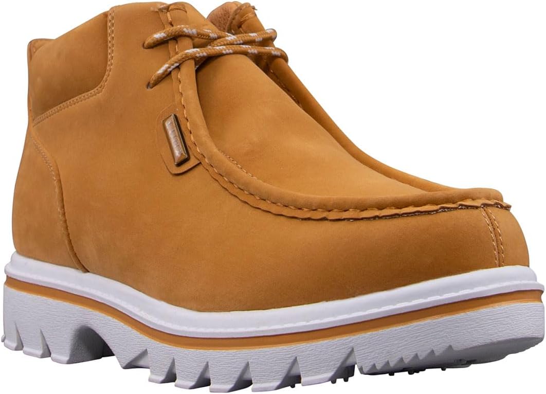 Lugz Men's Fringe Classic Moc-Toe Boot, Golden Wheat/White, 8 W - Image 8
