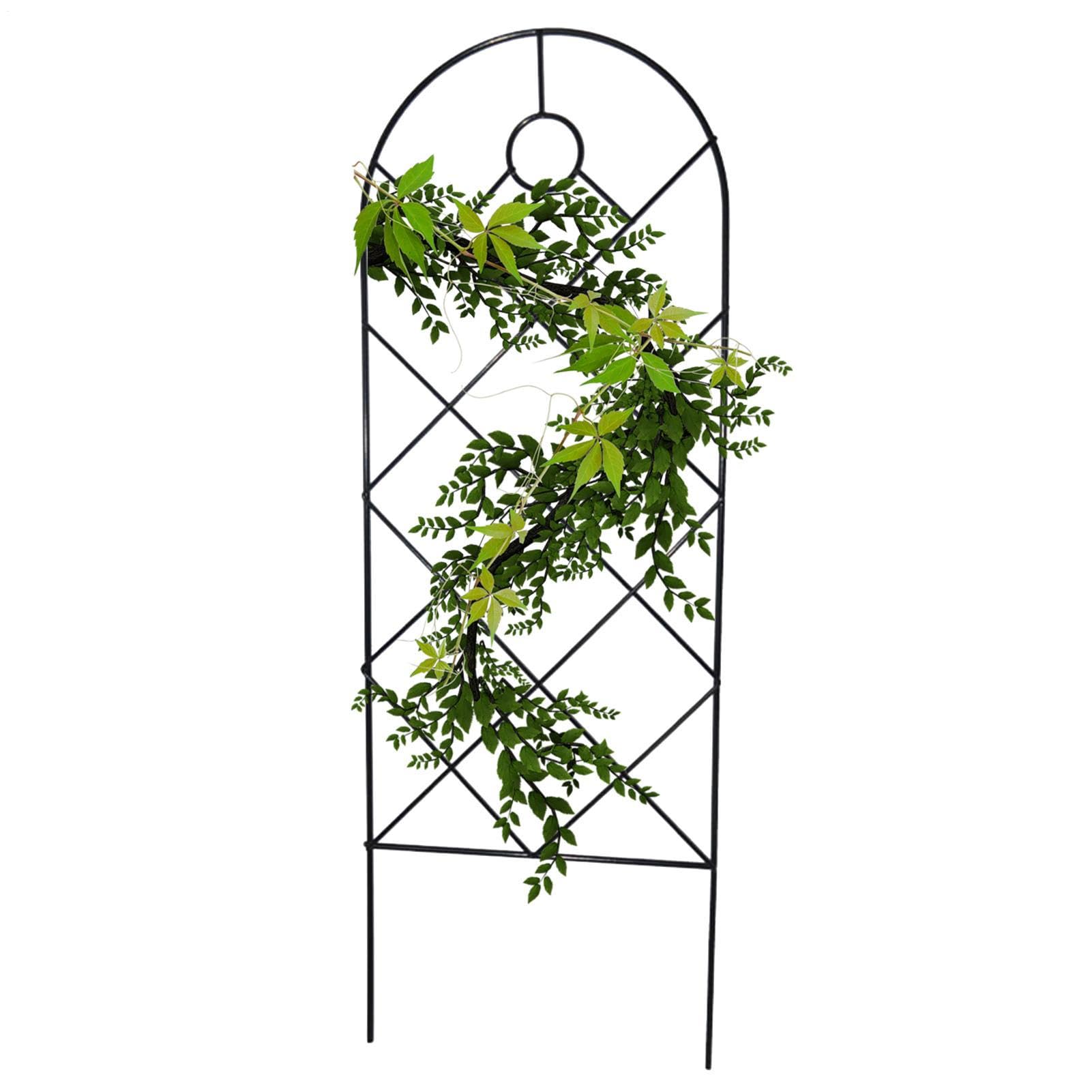 Mppchhn Metal Garden Trellis | Garden Trellis For Climbing Plants | Heavy Duty Outdoor Frame | Decorative Gardens Fence | Plant Support Frame For Vegetables, Vines, Flowers Potted Rose