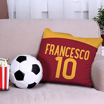 Cuscino Personalizzato Napoli Calcio, 40x40 Cm, Con Nome E Numero, Stampa Sublimatica - 11