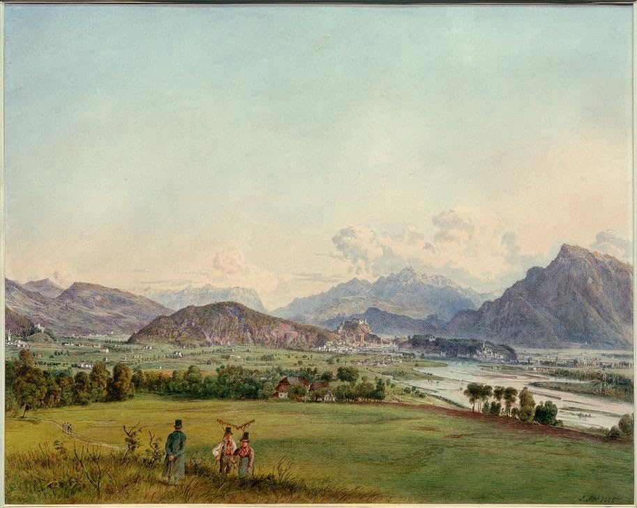 Peinture sur Toile Nordique Rudolf Von Alt pour Murs Vides et Chambre Sombre