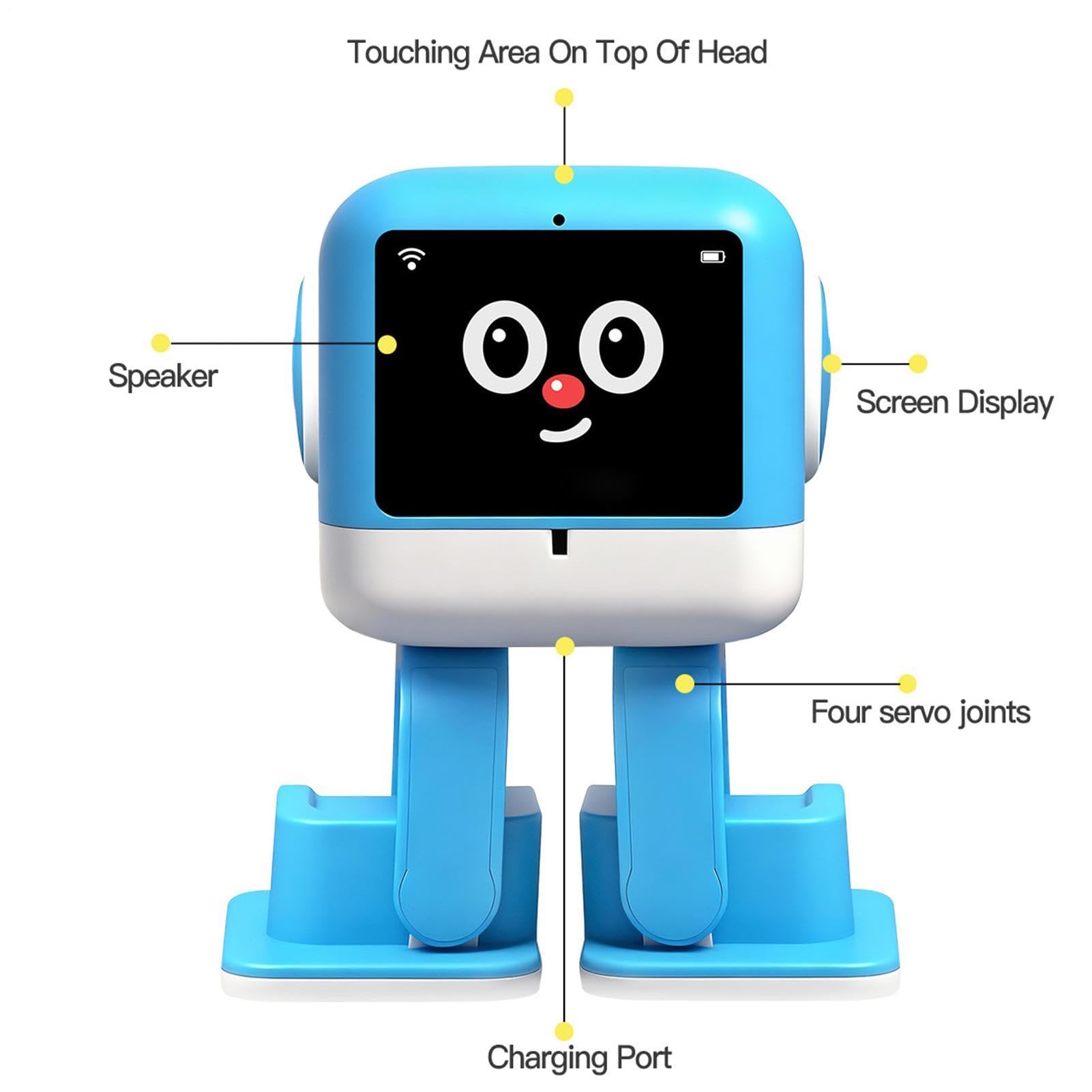 Robot Giocattoli Compagno AI di Apprendimento Interattivo Intelligente | Compagno Robot da Scrivania Per Disegno, Apprendimento, Educazione Precoce, Gioco a Casa e Vita da Scrivania