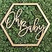 Koyal Wholesale Wood Oh Baby Sign, Party Banner, Event Decorations for Baby Shower Decorations, Backdrop, Photo Prop, Gender Reveal (Oh Baby)