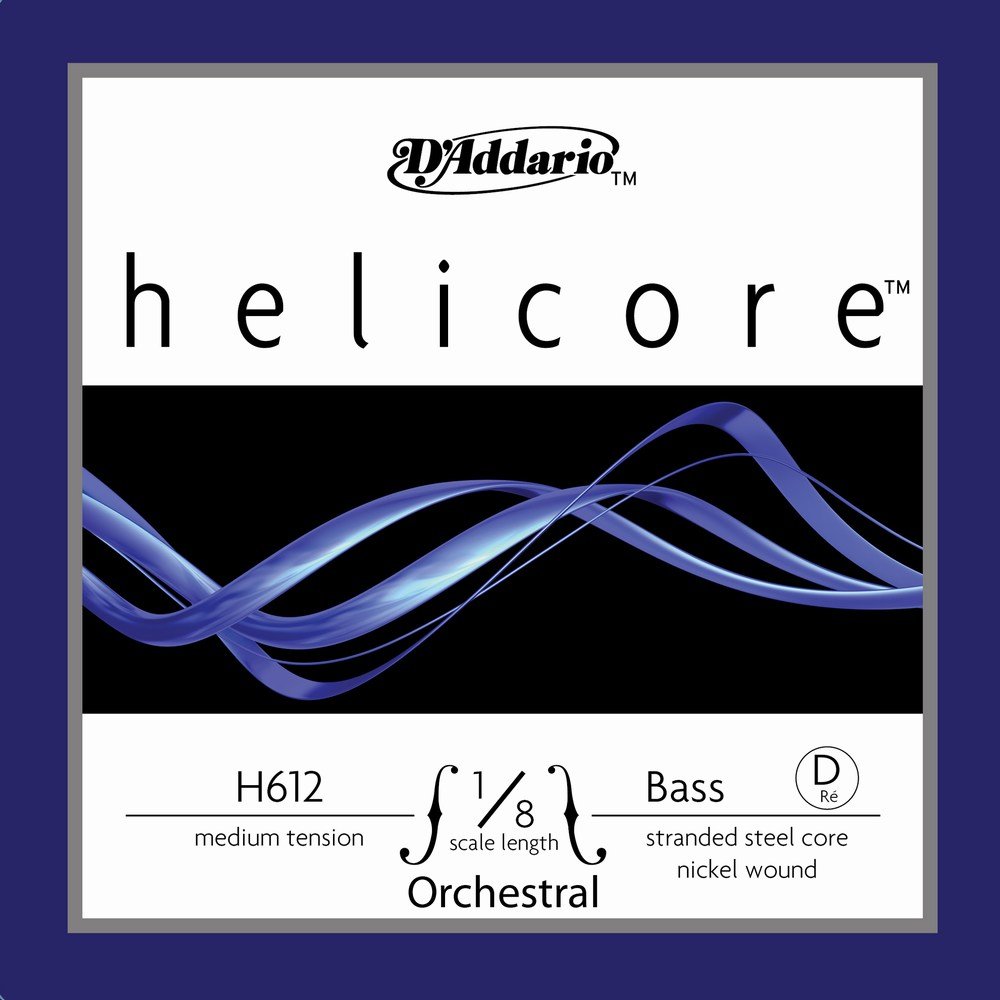 D'Addario Helicore Orch Bass 10Blk D 1/8 M (H6121/8M-B10)