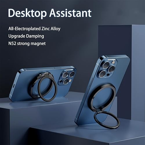 Miniatura 3 de Soporte magnético para teléfono celular MagSafe, agarre magnético, anillo de teléfono con soporte ajustable para iPhone 15141312 (Plus, Mini, Pro,
