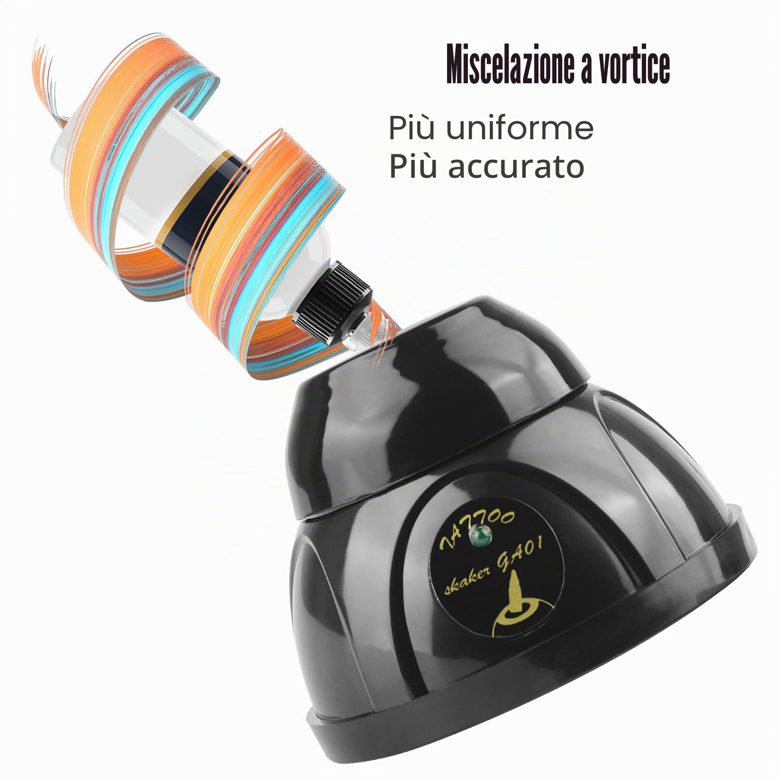 Vortex - Mixer per pittura per saloni di manicure, pittori e hobbisti, potente mini shaker da 5200 giri/min, mixer multiuso a vortice