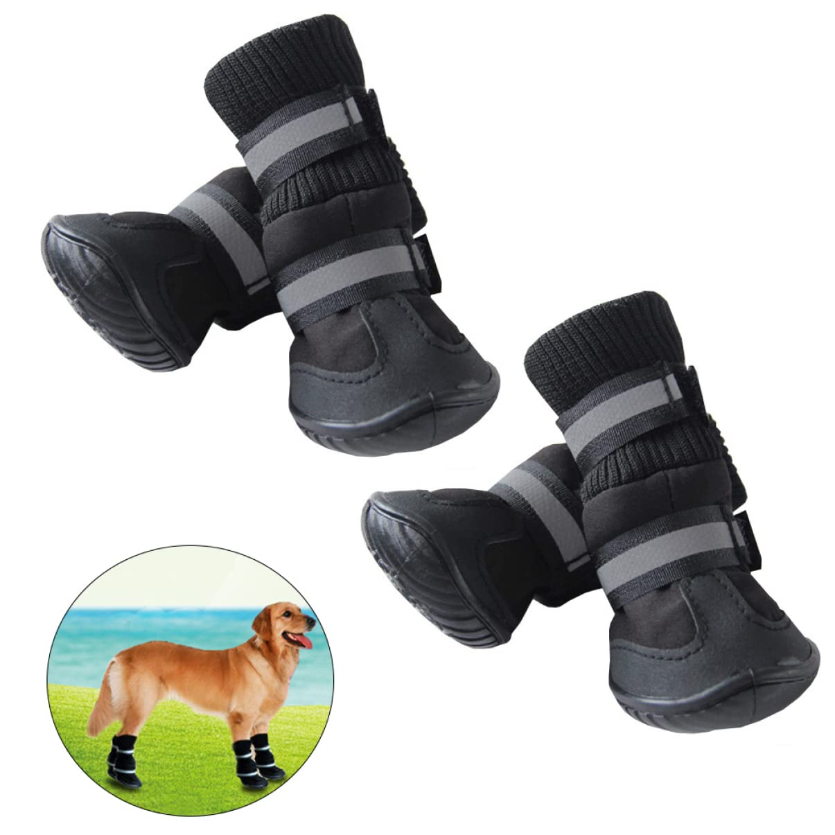 Kisangel Botas para Perros Zapatos para Mascotas Botas para Perros Zapatos para Perros Zapatos para Perros Nacarados
