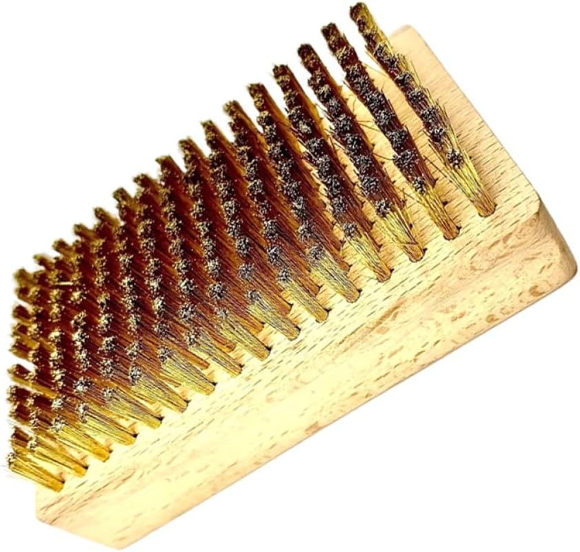 Snow Wax Brush Copper Wire Cleaning Brush Compatible with Ski Snowboard
