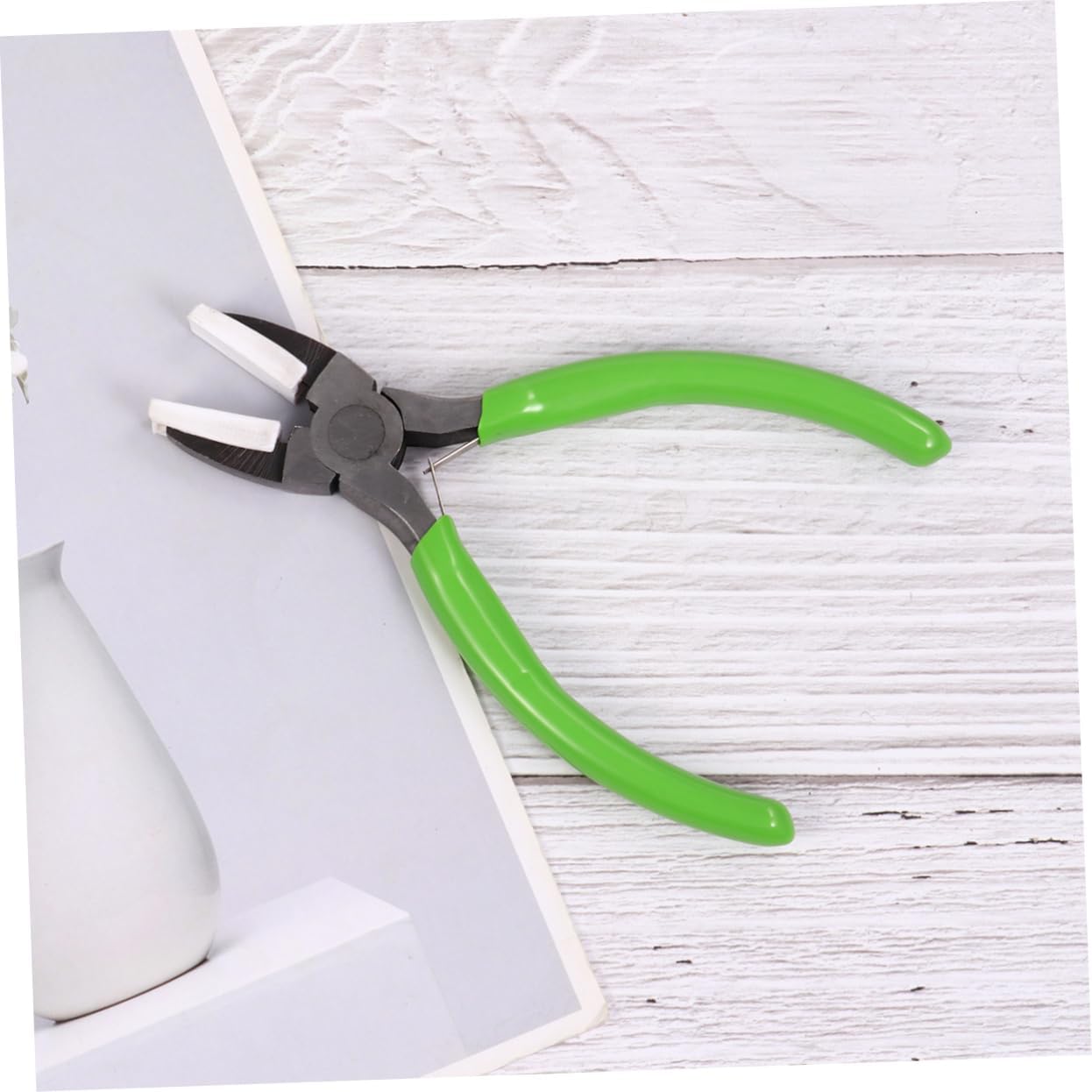 5.5 Inch Jewelry Pliers with Plastic Handle for DIY Crafting