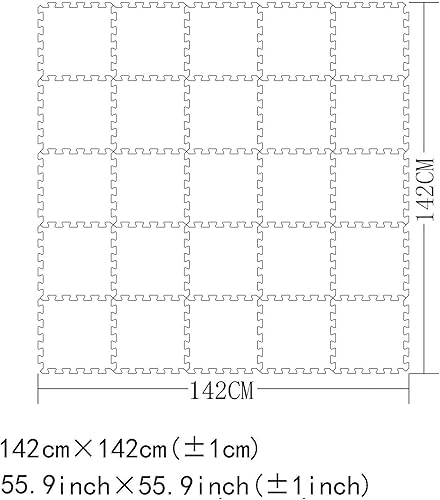 Miniatura 10 de MQIAOHAM - Tapetes de juego para bebe, tapete de espuma, rompecabezas, ejercicio, hogar, equipo de gimnasio, juguete suave para bebe, Café, Coffee