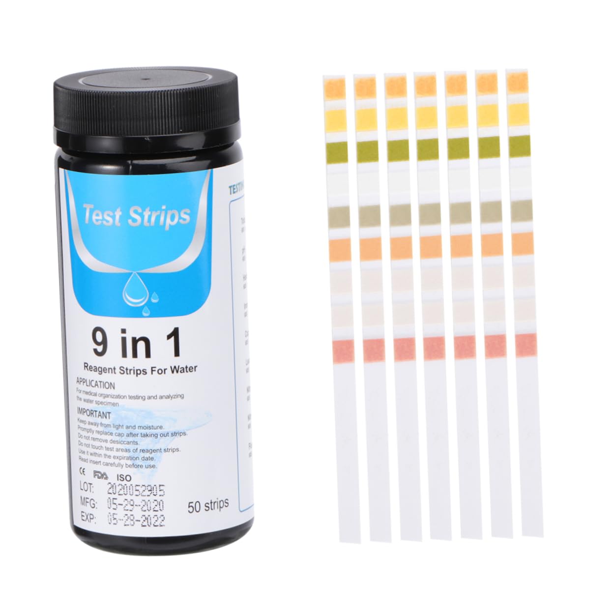 ABOOFAN 3 Sätze Pool-teststreifen Qualitätstester Für Hartes Wasser Wassertestpapiere Wasser Test Kit Ph-testpapiere Prüfen Ph Teststreifen Colorful 50 Stück * 3