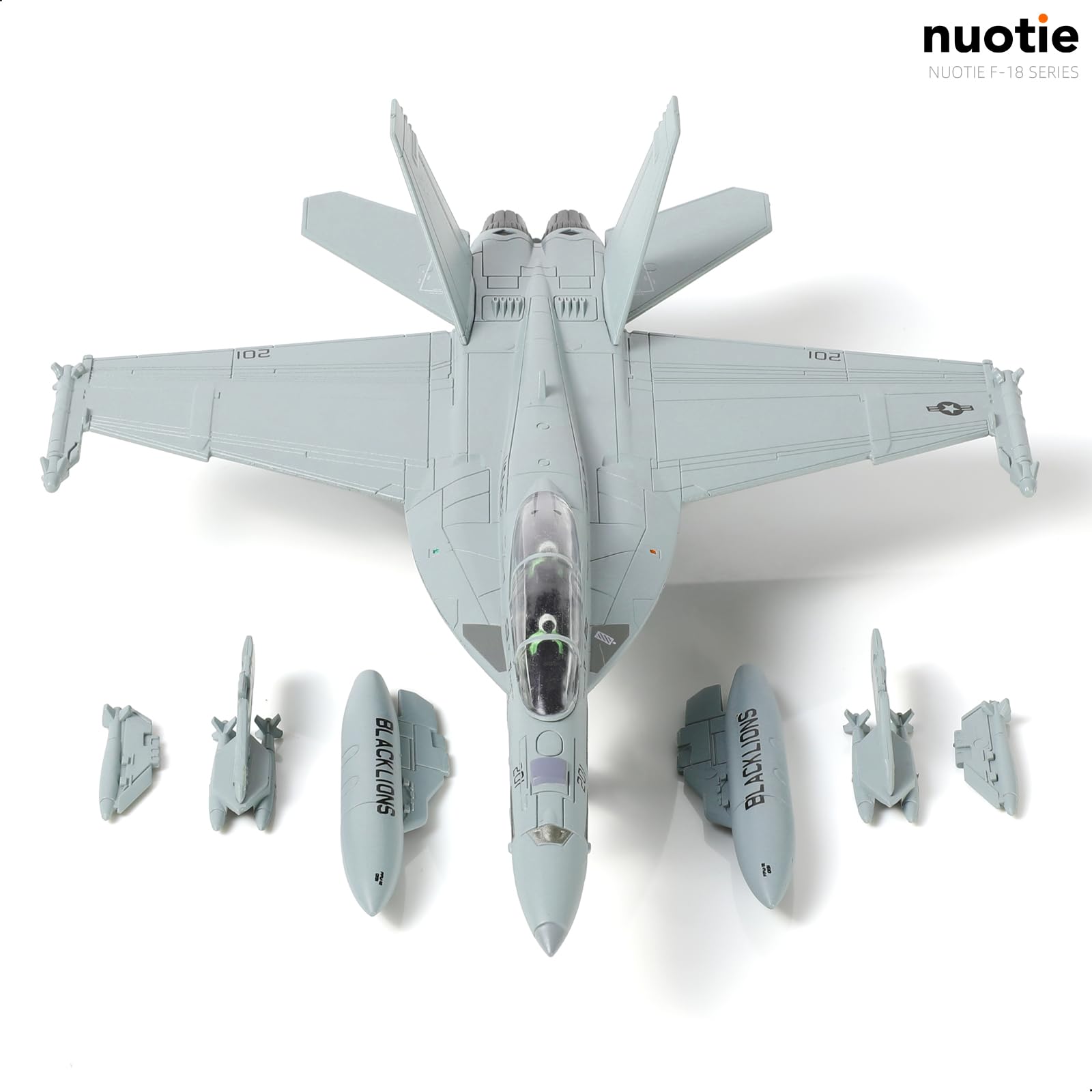 Amazon.co.jp: NUOTIE 1/100 F/A-18 スーパーホーネット戦闘機 モデル