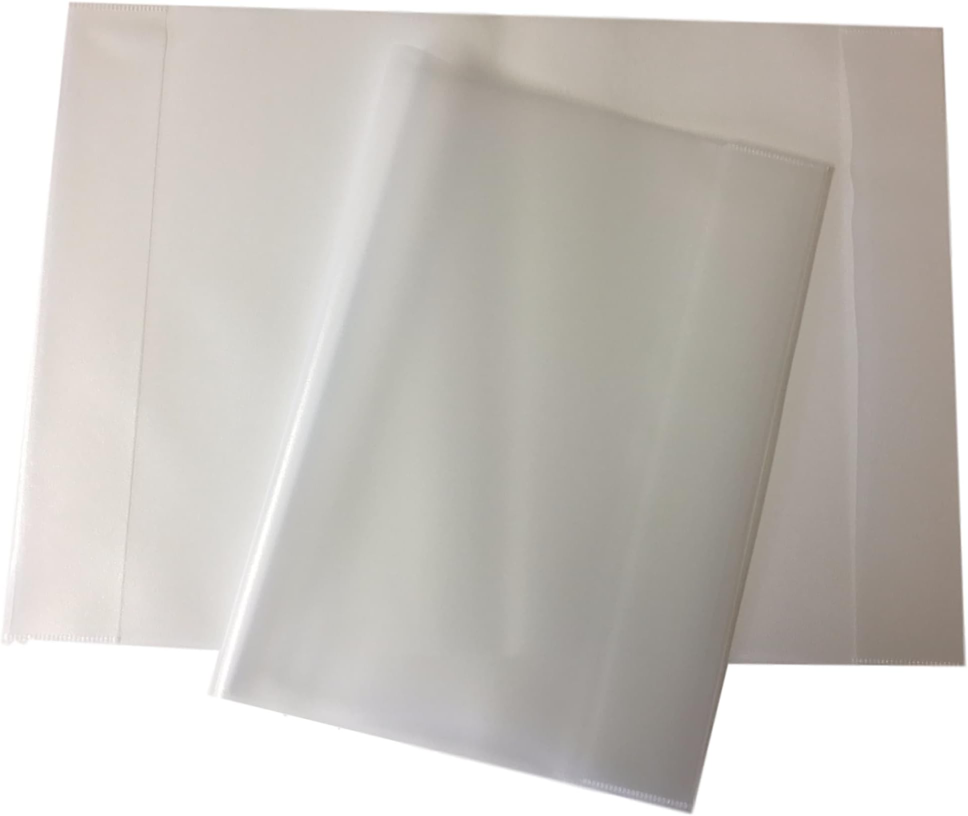 Pack of 10 Janrax A4 Exercise Book Covers Clear Plastic Sleeve School Note Book