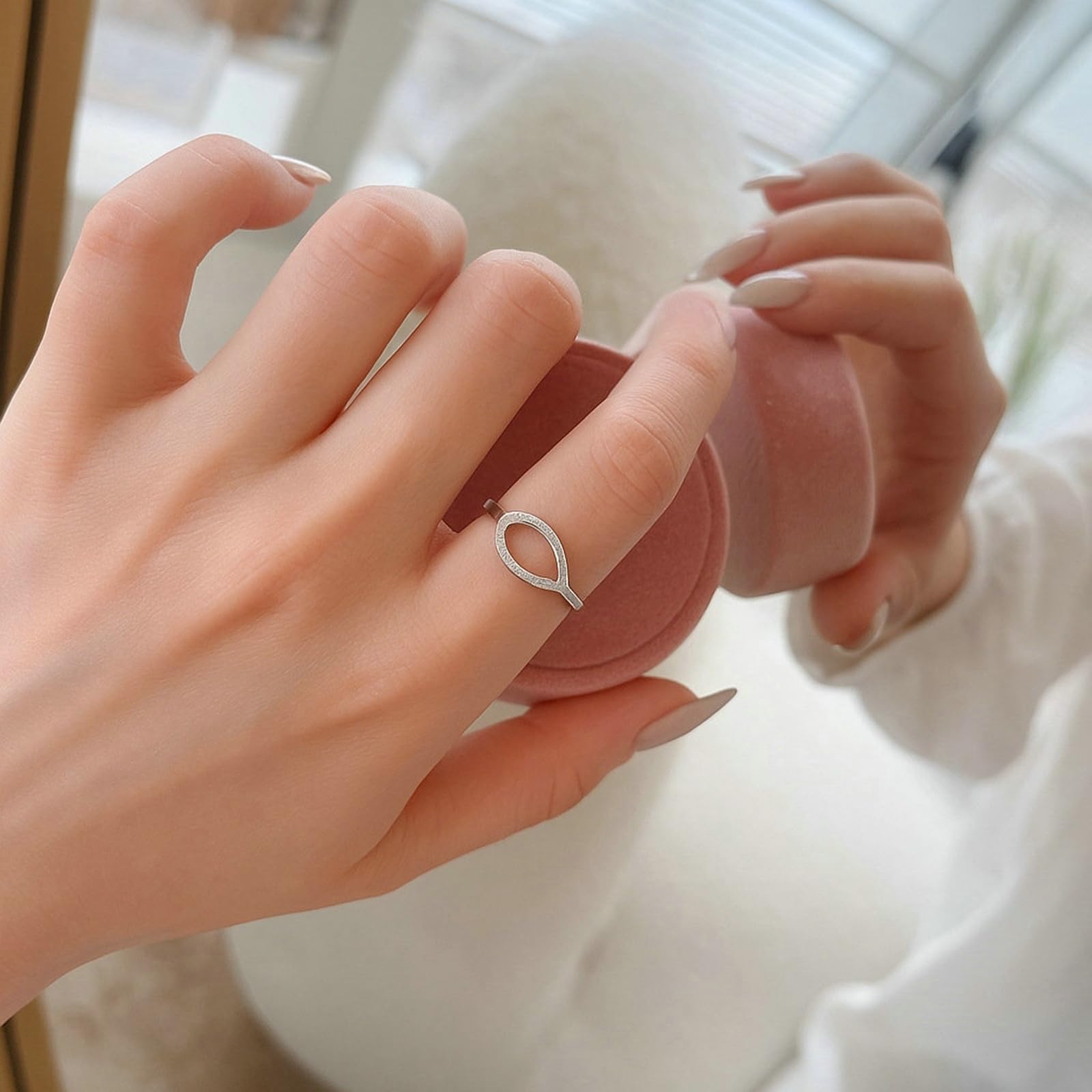 Anillos de boda de oro blanco de 9 quilates, 14 quilates y 18 quilates para mujer, anillos de compromiso con gota de agua con diamantes