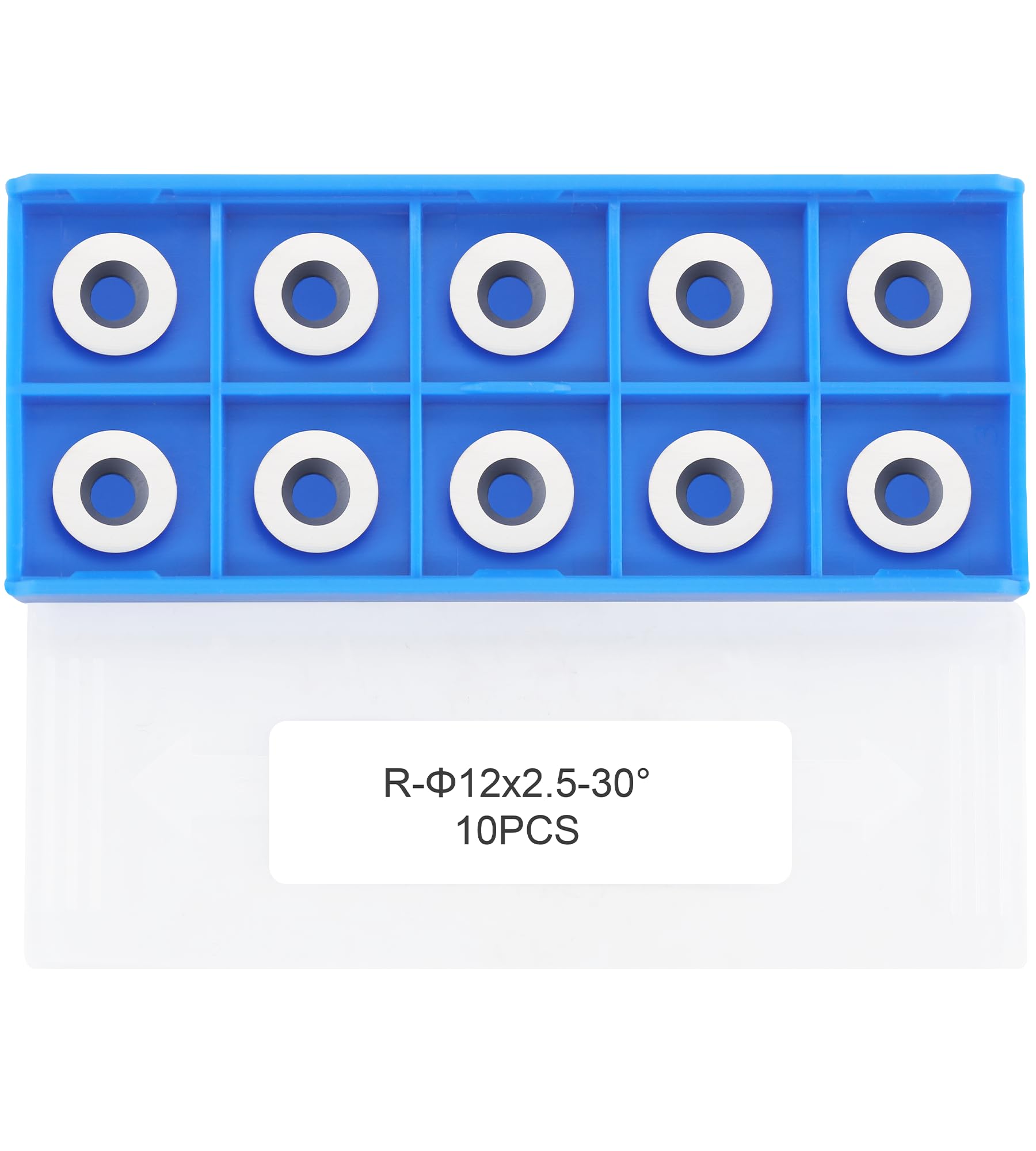 Plaquettes carbure Ronde 12mm(R12x2,5mm) pour format moyen outils de tournage bois et tourneur à bois finisseur Hollowers, 10 pièces