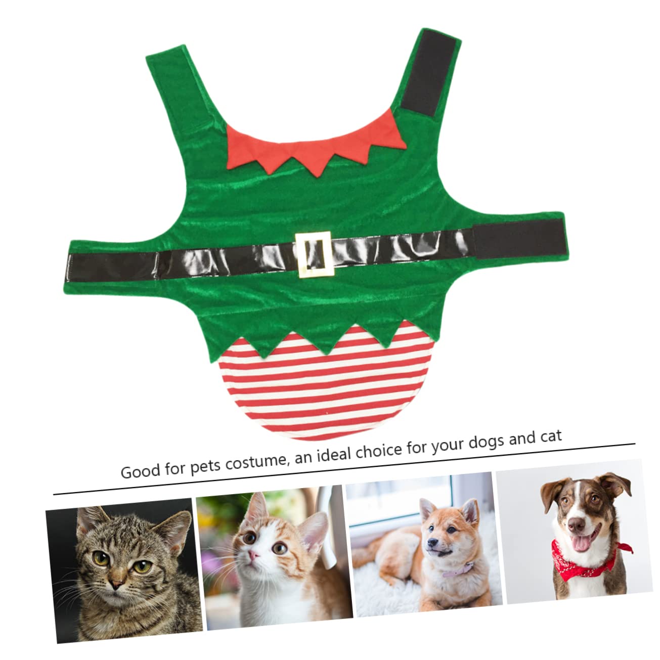 YARNOW 3 Piezas Disfraz transformación Mascota Dog Costume Preciosa Ropa para Perros Disfraz Elfo Navidad Vestidos Abrigos Preciosa Ropa para Mascotas Abrigo Mascota