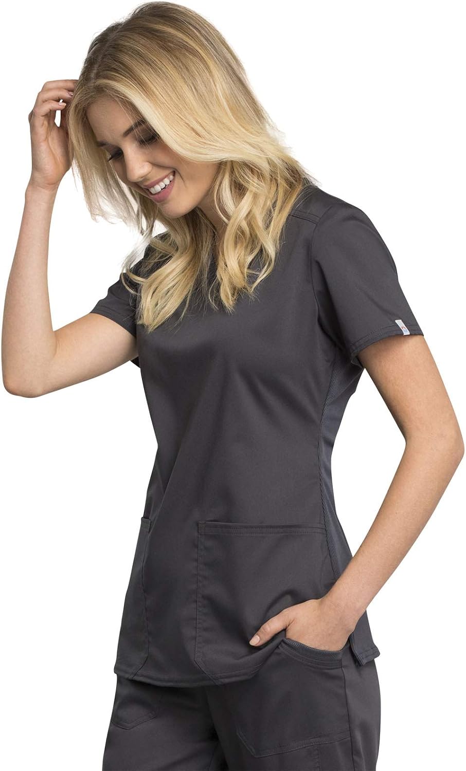Cherokee Women Scrubs Top Workwear Revolution Tech V-Neck WW770AB