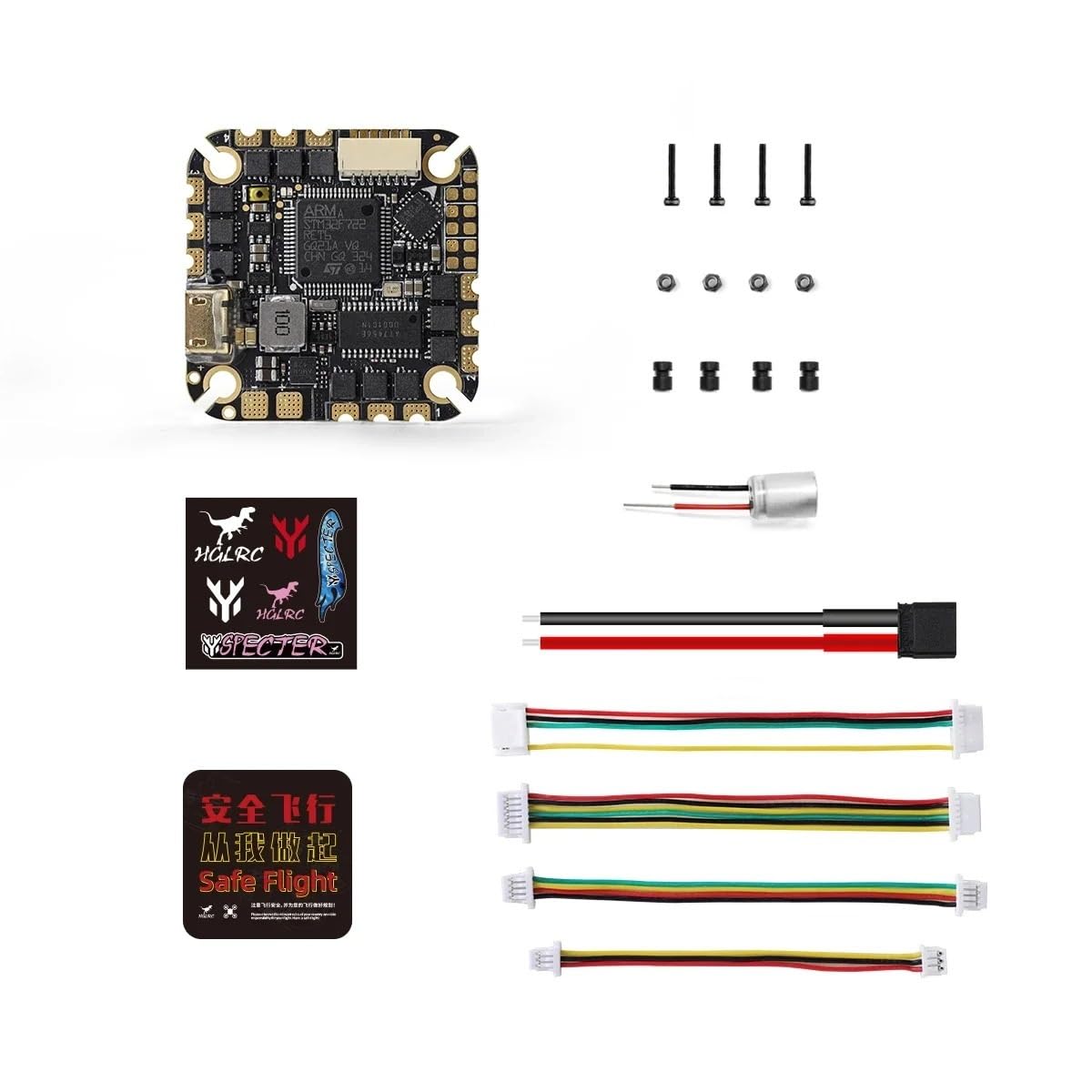 per HGLRC 2025 per Specter F722 40A AIO 4-6S Flight Controller MPU6000 ESC 25,5x25,5mm per 2-4 Pollici per RC per FPV Freestyle Drone