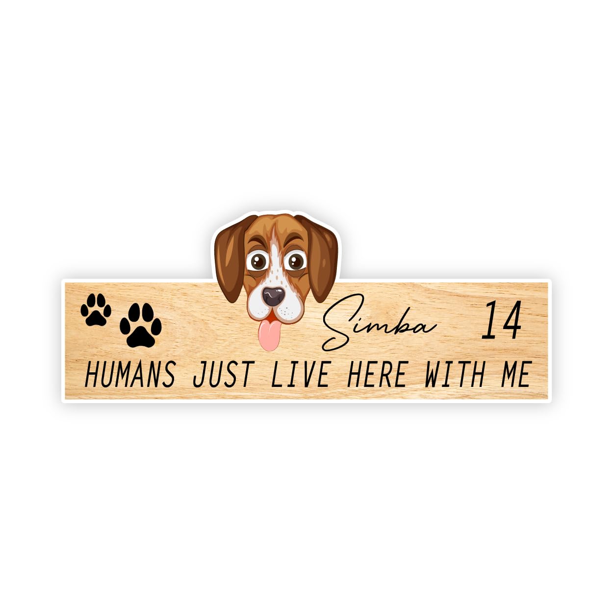SIGNOOGLE® Dog Name Plate For Home Acyrlic Customised Name Board (L x H 13 x 5 Inch) (B0CBRRVJXX) Amazon Price History, Amazon Price Tracker