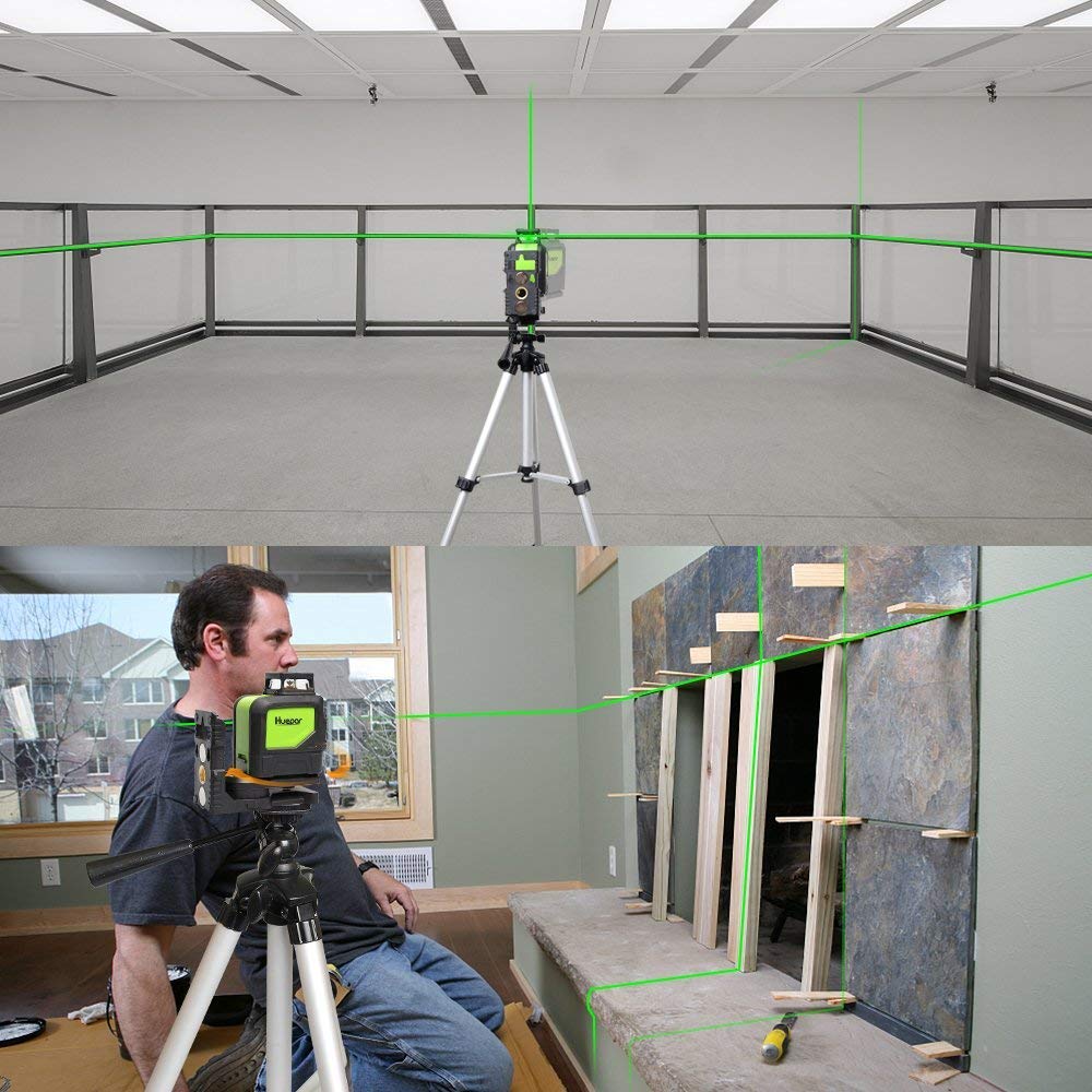 Huepar PV3 Adaptateur pour Niveau Laser, Base Pivotante Magnétique Multifonction, Support Réglable à 180°, Laser Level Adapter avec Fileté Mâle de 1/4"-20, Fileté Femelle 1/4"-20 et 5/8"-11