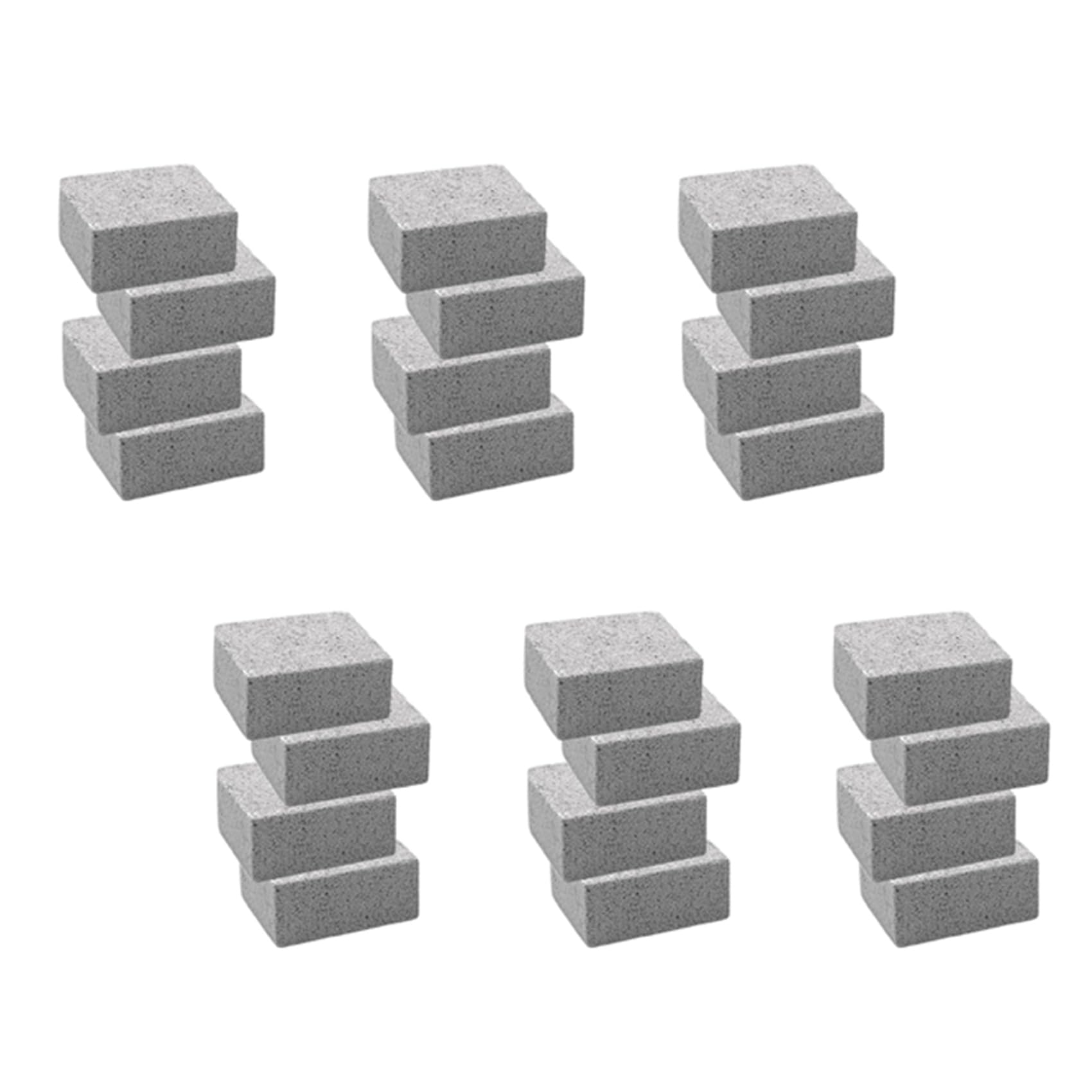 Vjsujehgy 24 Pack Grill Griddle Cleaning Brick Block,Kitchen Bathroom Cleaning Pumice Block, De-Scaling Cleaning Stone