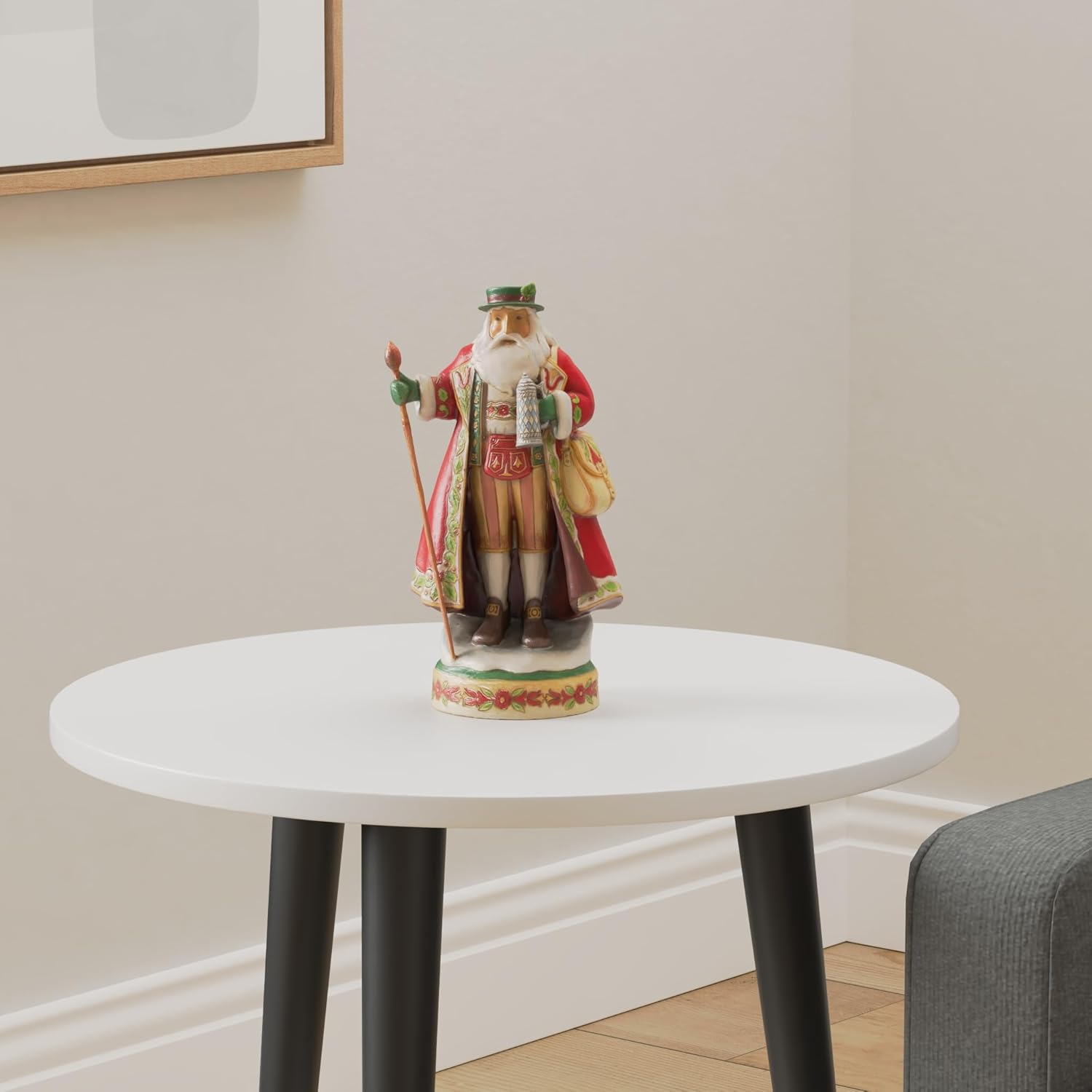 Enesco Jim Shore Heartwood Creek German Santa with Stein Herr Winter Figurine, 10-Inch Height, Multicolor