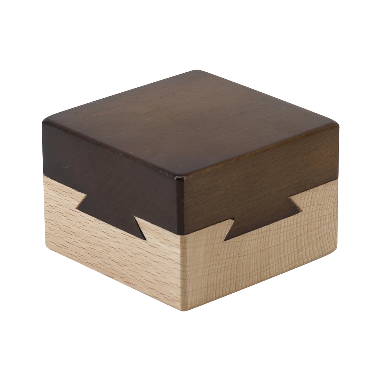 Wooden Secret Opening Puzzle Box Mysterious Box Gift Box for Adults (walnut color)