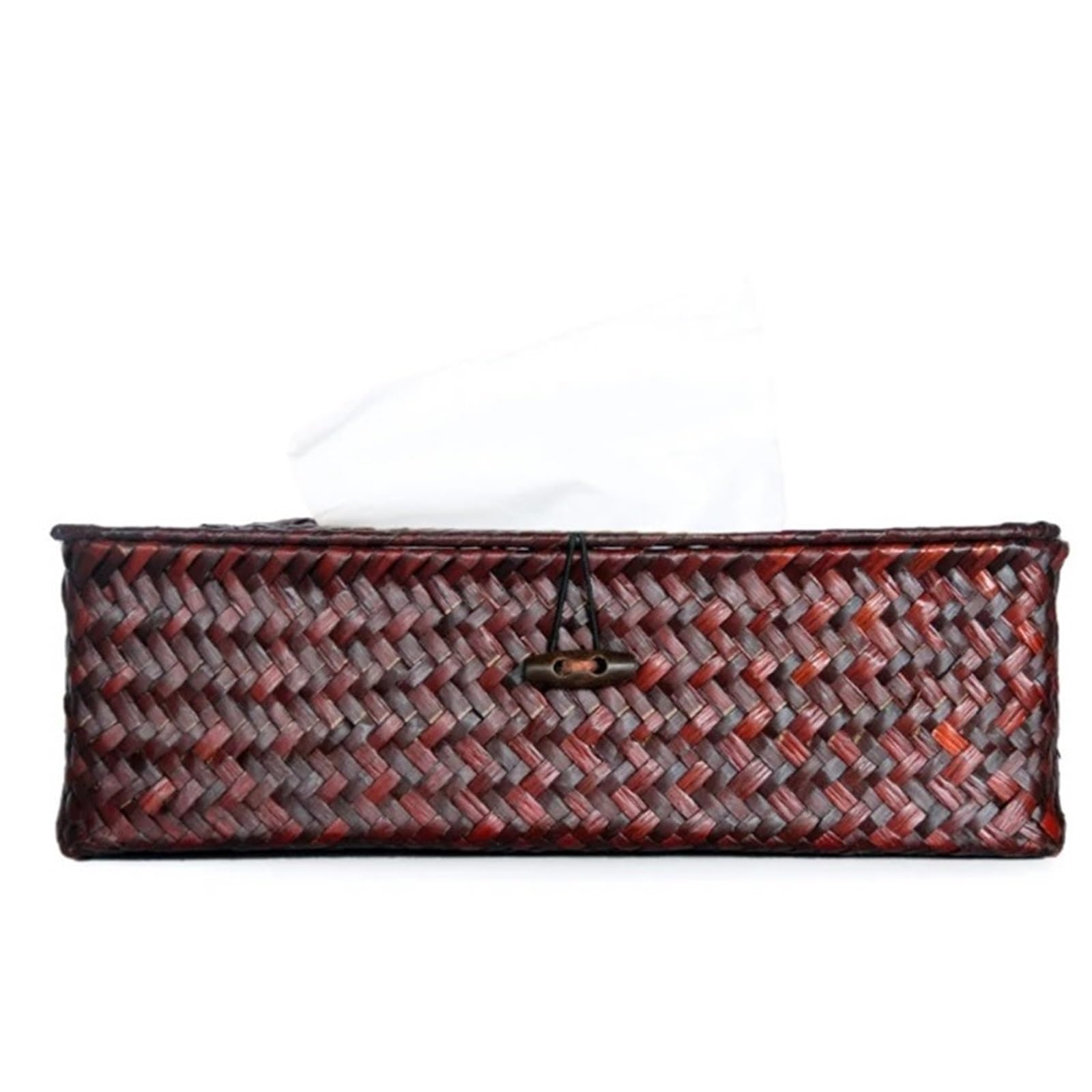 Rattan Tissue Box Cover Rectangular Napkin Case Woven Paper Container Home Car Napkins Holder Organizer For Living Room,Dining Table(Coffee)