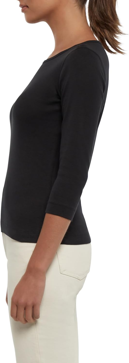 Three Dots Womens 3/4 Sleeve British Tee - Image 3