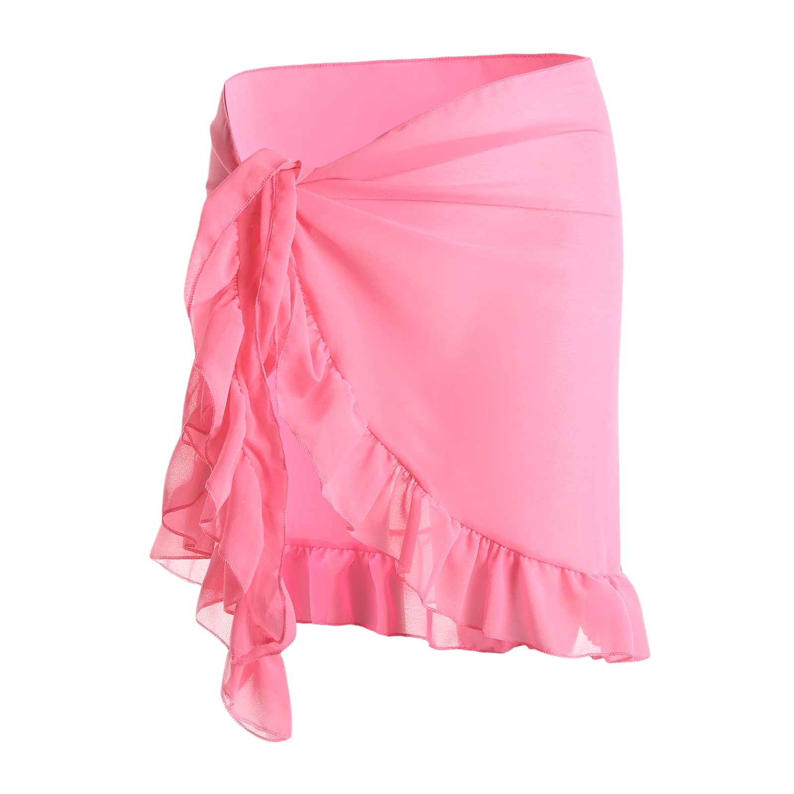 Beach Cover Up Skirt 9 kolorów Szyfonowa Sarong Wrap Skirt, damska Bikini Pareo Scarf Kaftan Swimwear Up-d-One Size
