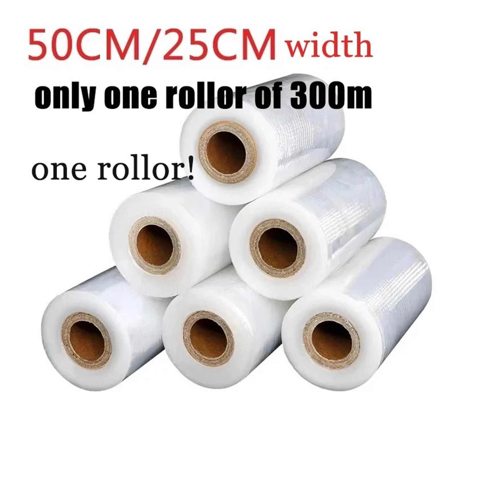 Folia rozciągliwa PE | 25/50cm 300m Opakowanie: Folia stretch PE(50cm)