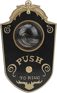 Halloween Doorbell Decoration, Eyeball One Eyed Doorbell Push with Spooky Sounds, Trick or Treat Event for Kids, Party Animated Halloween Party Prop (P018 one-Eyed