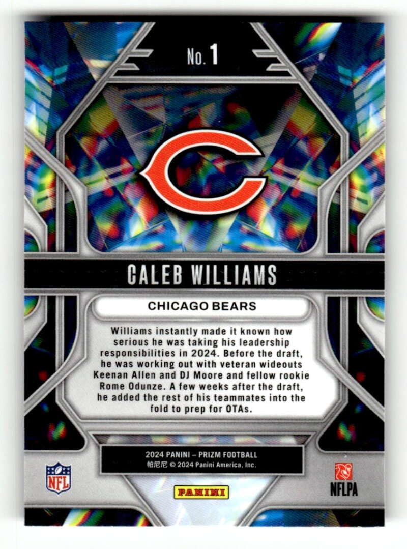 Amazon.com: 2024 Panini Prizm Prizmatic #1 Caleb Williams