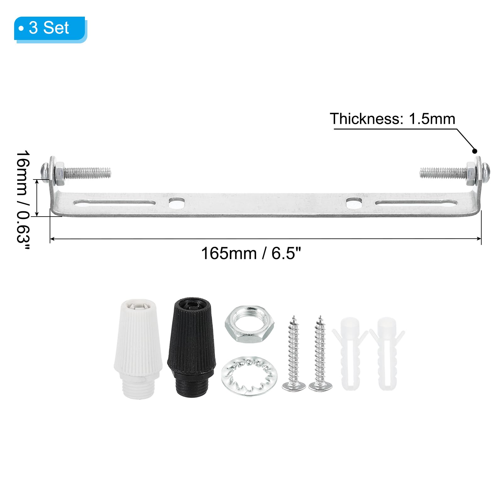 PATIKIL 165mm Ceiling Light Plate Kit - Image 2