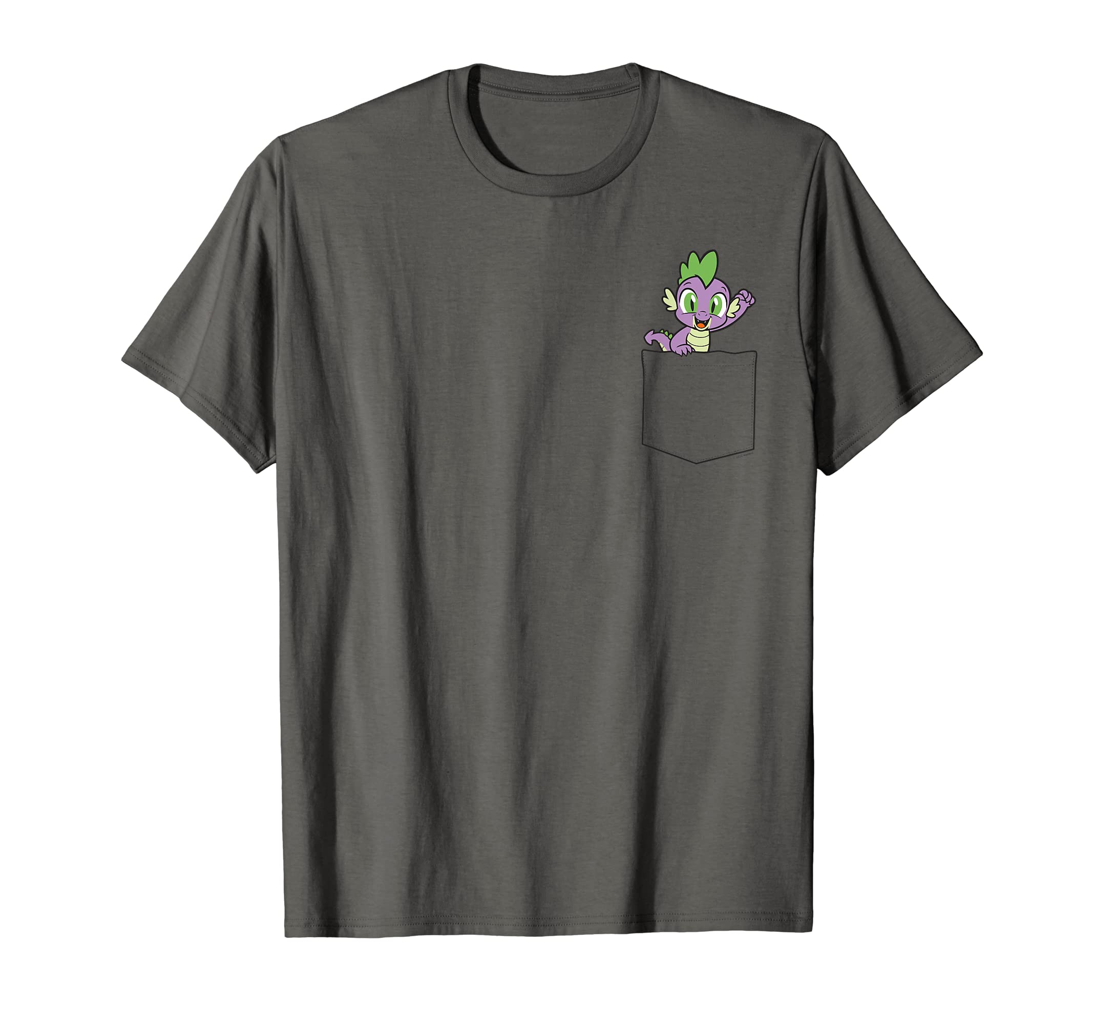 My Little PonyFriendship Is Magic Spike Dragon Pocket T-ShirtOEKO-TEX STANDARD 100
