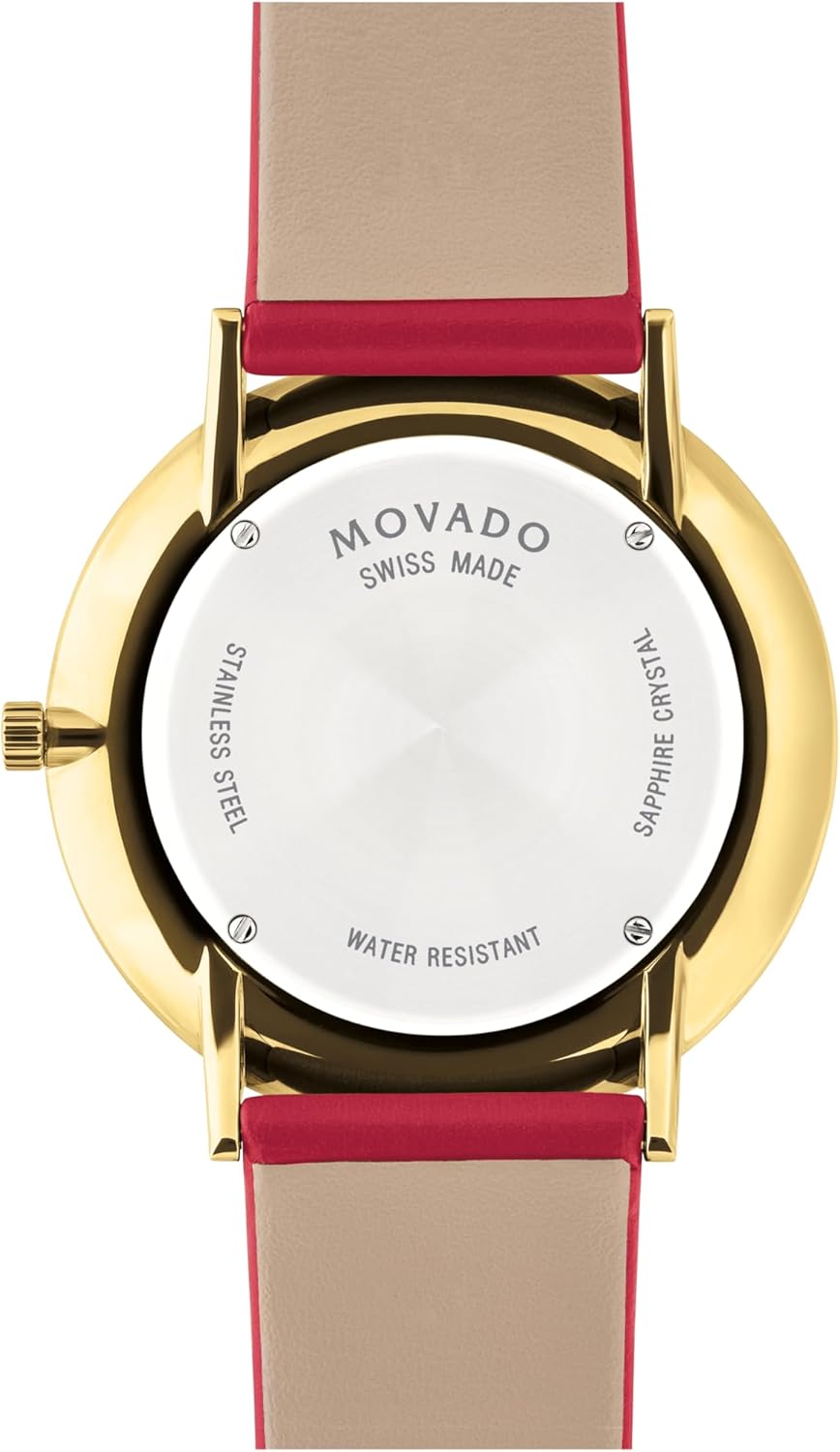 Movado Modern 47 Men's Luxury Quartz Watch - Swiss Movement, Calfskin Strap, Water-Resistant to 3ATM - Classic Timepiece - Gift for Him - 40mm - Image 3