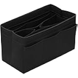 Purse Organizer Insert Felt Bag Organizer Handbag Organizer Insert Bag In Bag Organizer for Tote Purse Bag 14 Pockets Black Small