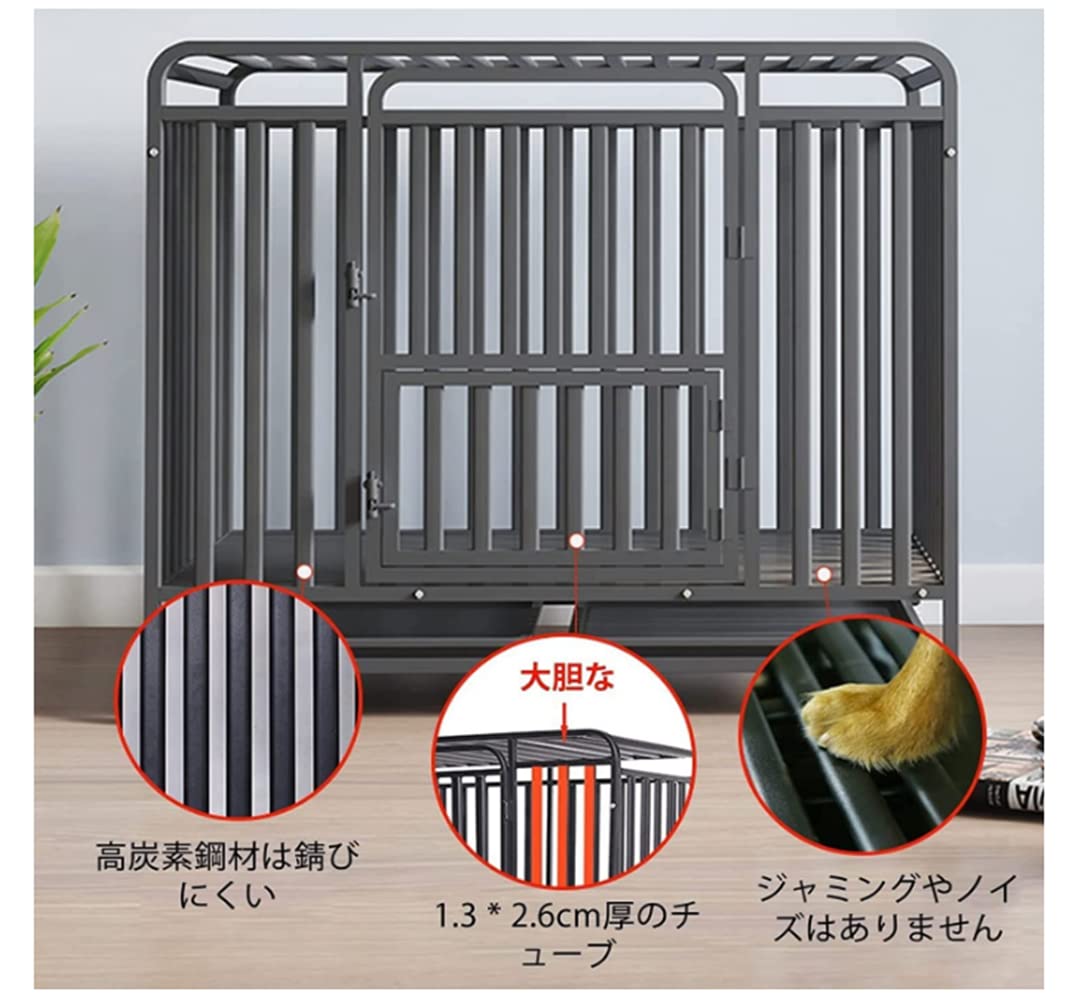 Amazon | ペット かご キャリーバック 厚 大型 小型 中型犬 クレート  