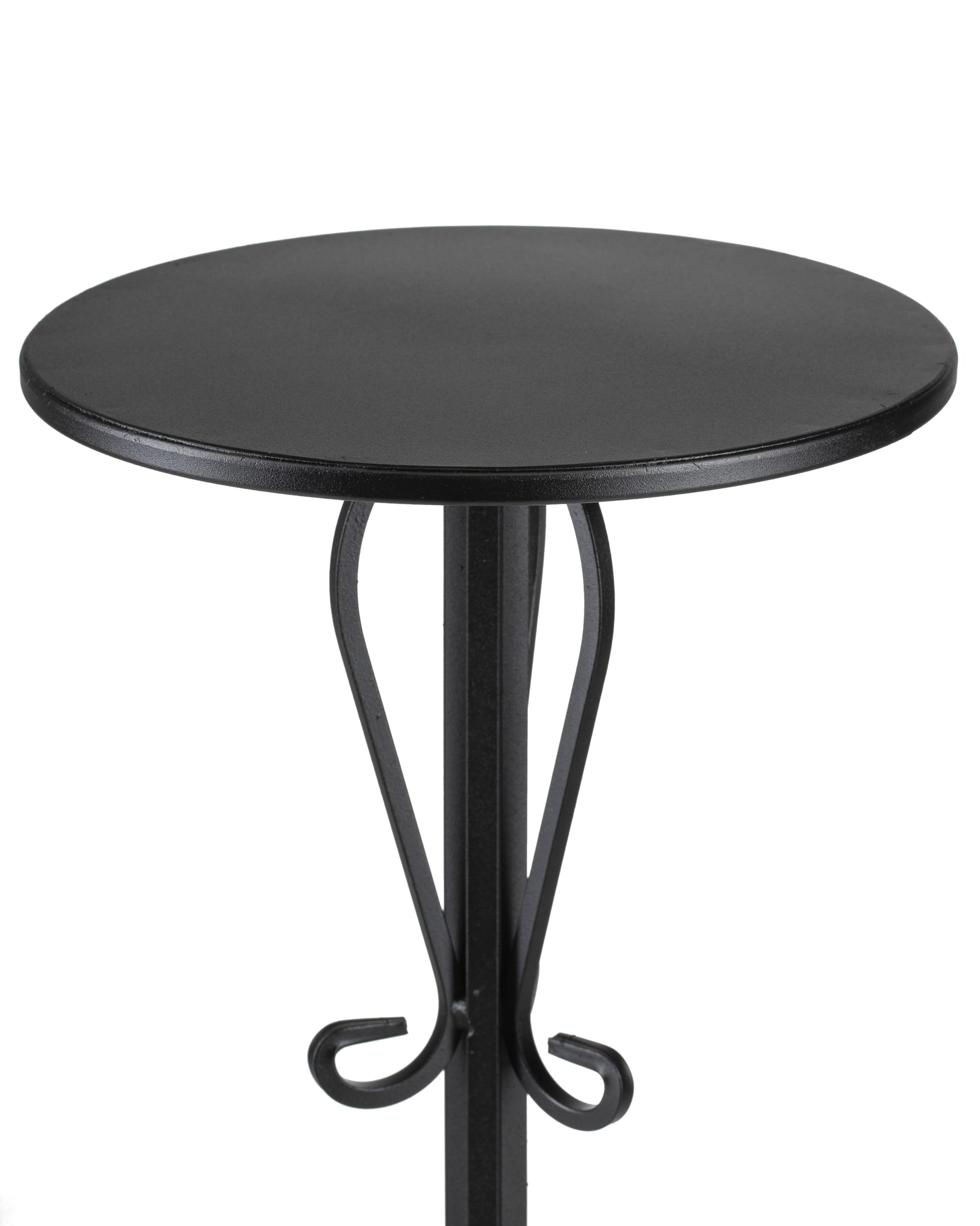 Portavaso rotondo in metallo, altezza 75 cm, realizzato a mano, in metallo, con elementi decorativi, supporto per fiori per il soggiorno e la camera da letto