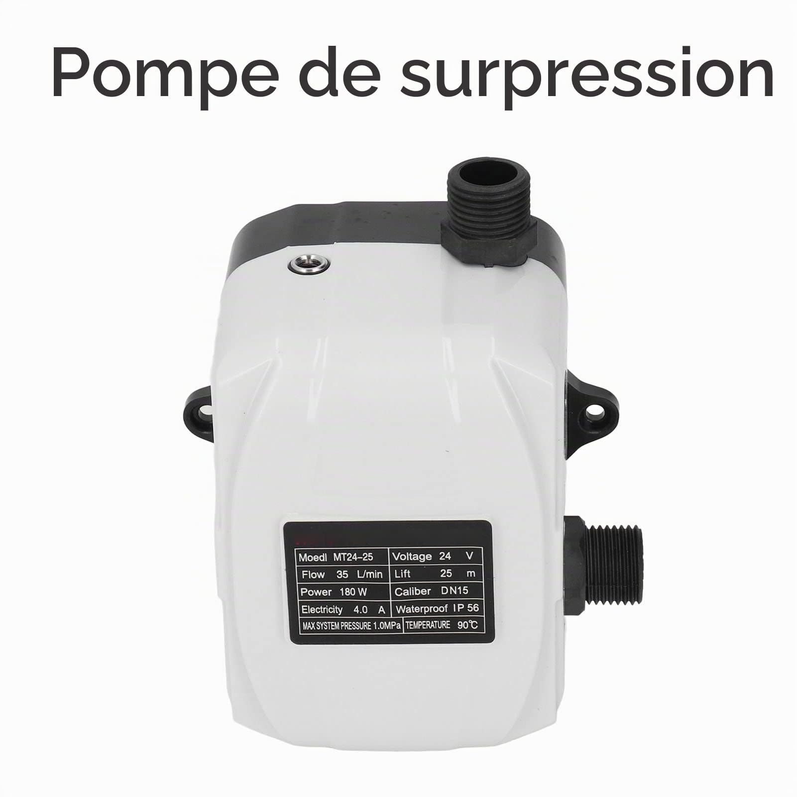 Pompe à Pression D'eau, Haute Pression 180 W, Pompe de Surpression D'eau pour Surpresseur de Transfert D'eau, Camping-car, Maison