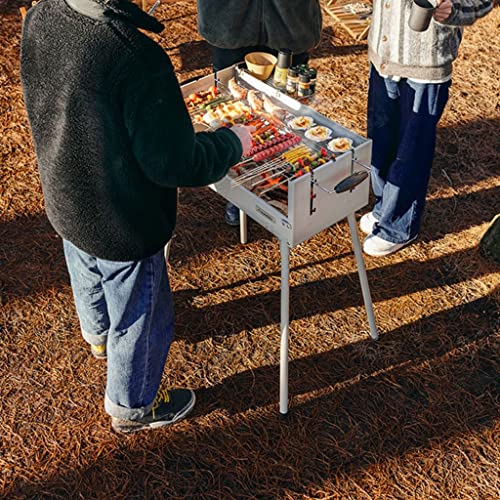 Barbecue de camping à charbon portable et pliant sans fumée XMING - 4