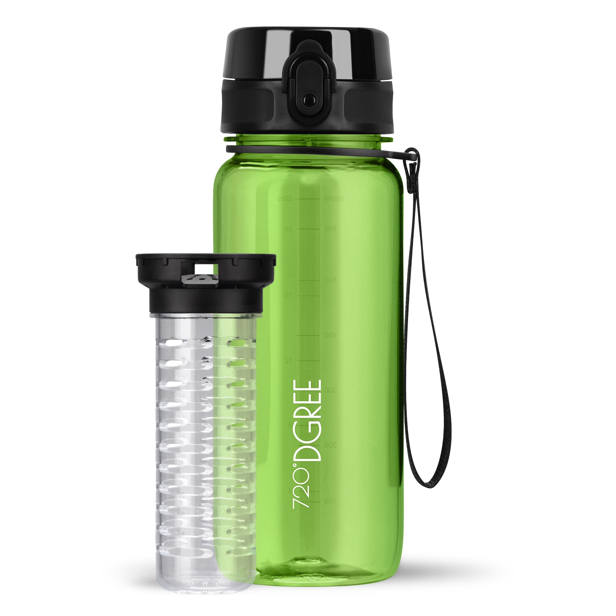 720°DGREE Botella Agua 1 Litro “uberBottle“ - Tamiz-Fruta, softTouch - Sin BPA, Prueba de Fugas, Reutilizable - Cantimplora, Water Bottle ideal para Deporte, Fitness, Gimnasio, Senderismo, Ciclismo — view 276