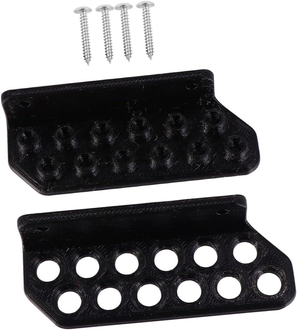 Mikinona Black Wall Mounted Arrow Rack, Practical Holder for 12 Arrows, ABS