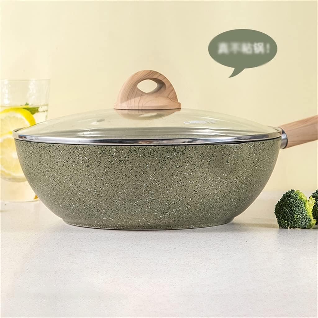 Maifan Stone Pot Household Kitchen Soup Pot + Frying Pan Combination Non-stick Less Oil And Less Smoke Easy To Clean Frying Pan image 5