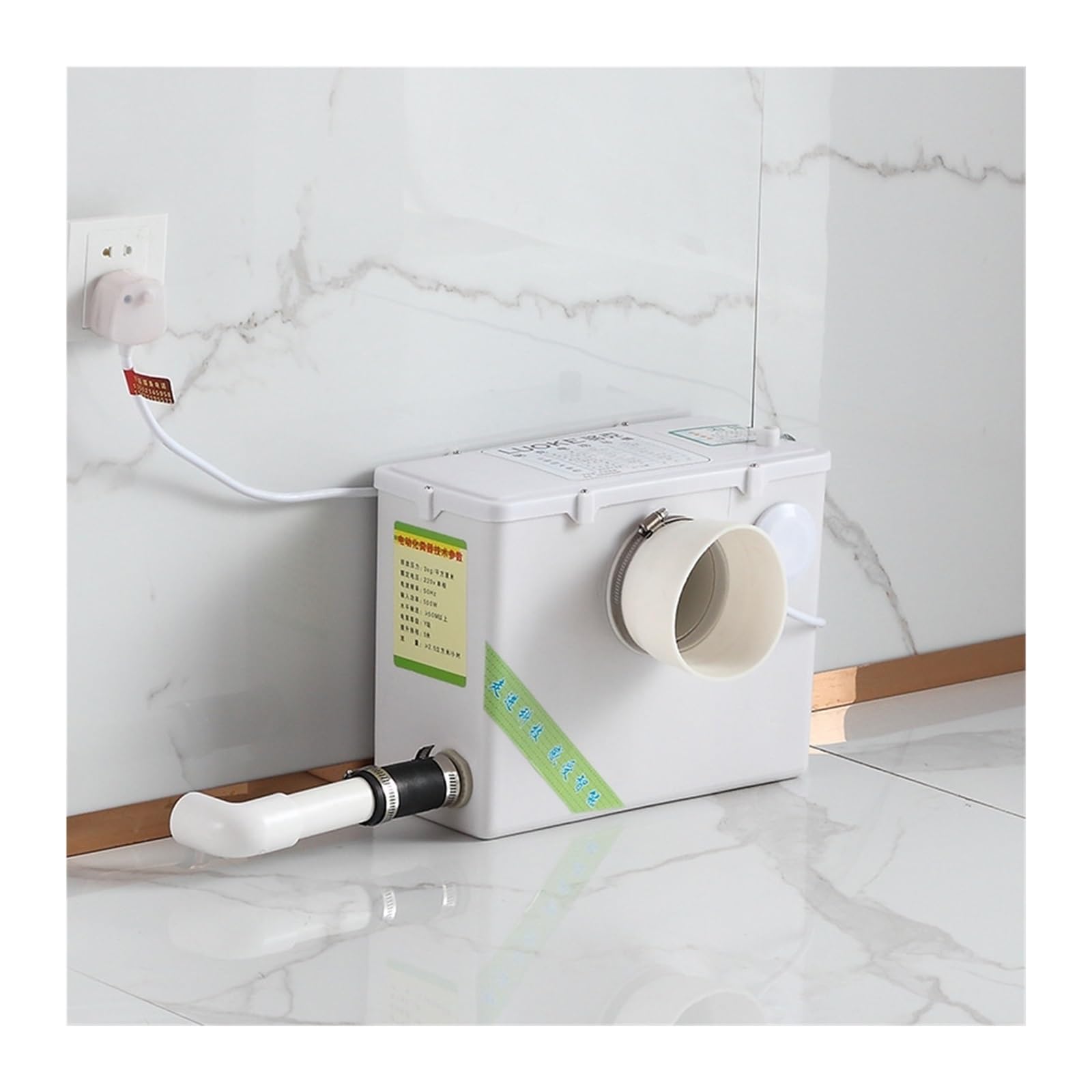 Bomba trituradora sanitaria de 500 W, triturador automático de aguas residuales, inodoro, lavabo, pulverizador eléctrico, dispositivo séptico, elevador de aguas residuales Para bricolaje
